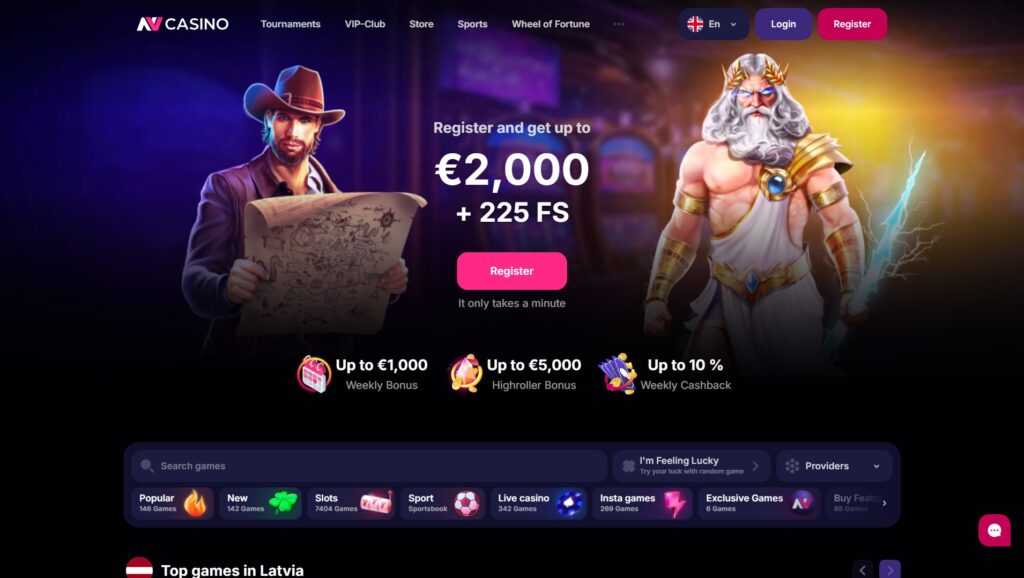 Официальный сайт NV.Casino
