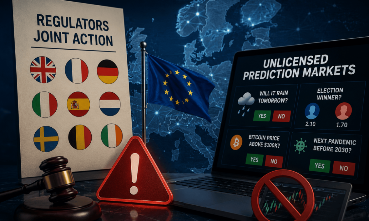 Nine European Regulators Target Unlicensed Prediction Markets